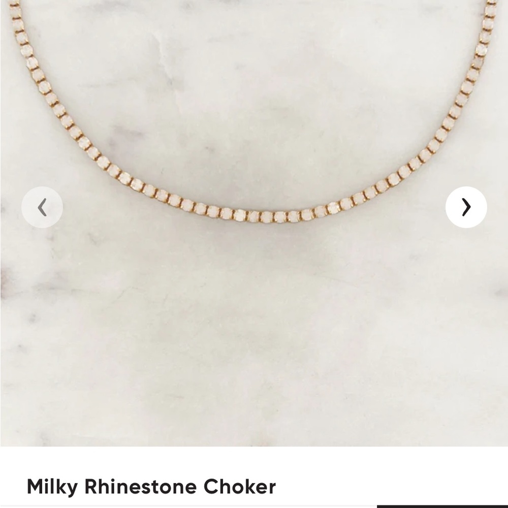 ByNouck rinestone tennis necklace